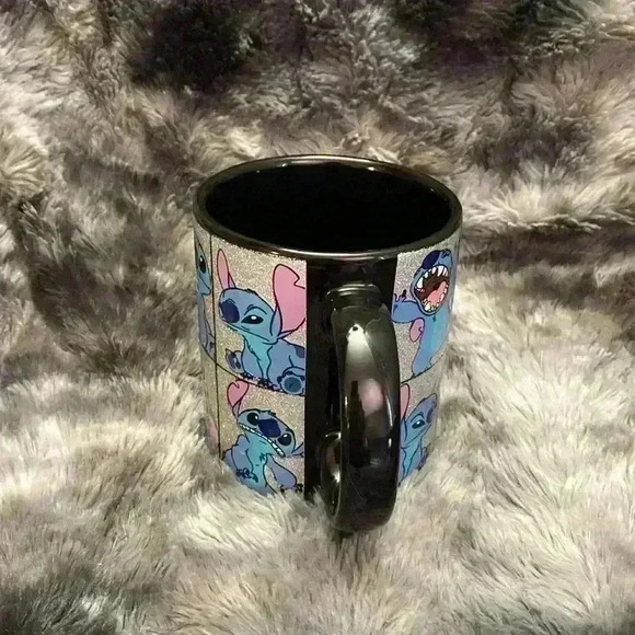 Silver Buffalo Disney Lilo &  Stitch Stitch Grid Glitter Mug - Picture 5 of 13